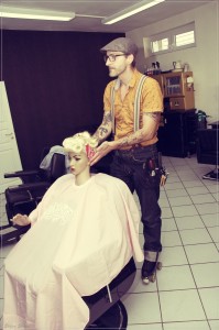 "Golden Barber Hairstyle" Shooting